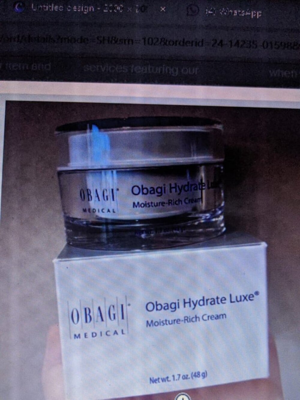 Obagi Medical Hydrate Luxe Moisture-Rich Cream 1.7 oz / 48g